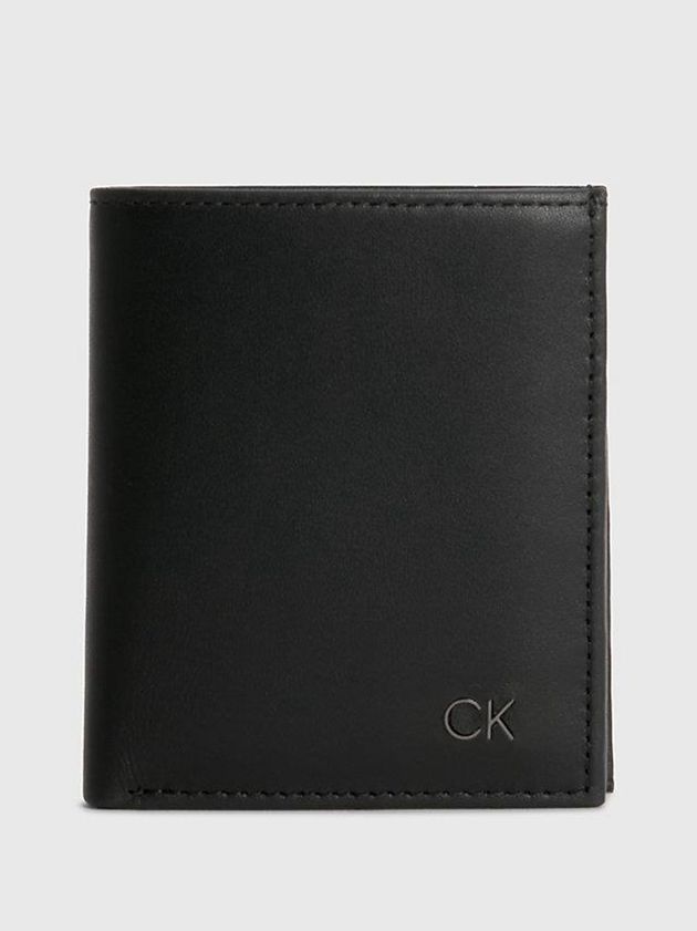 Calvin Klein USA Leather Billfold Mens Wallet Black 2175809-NZ